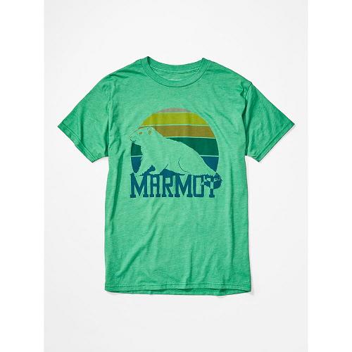 Marmot Dawning T-Shirts For Mens Green OQA850627